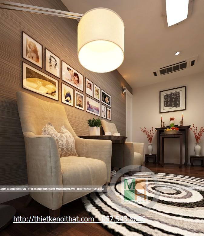 Thiết kế nội thất chung cư cao cấp KeangNam - Nhà Anh Trường